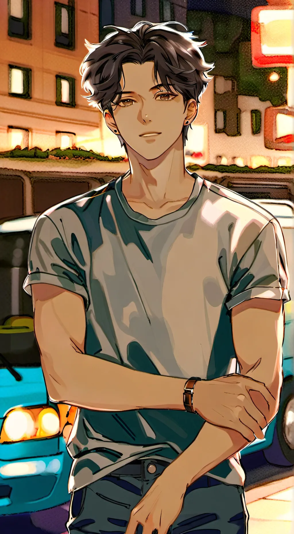 ai character: Alen lee smith background