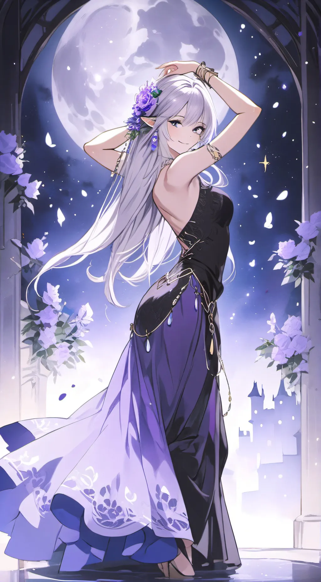 ai character: Bella of the rings background