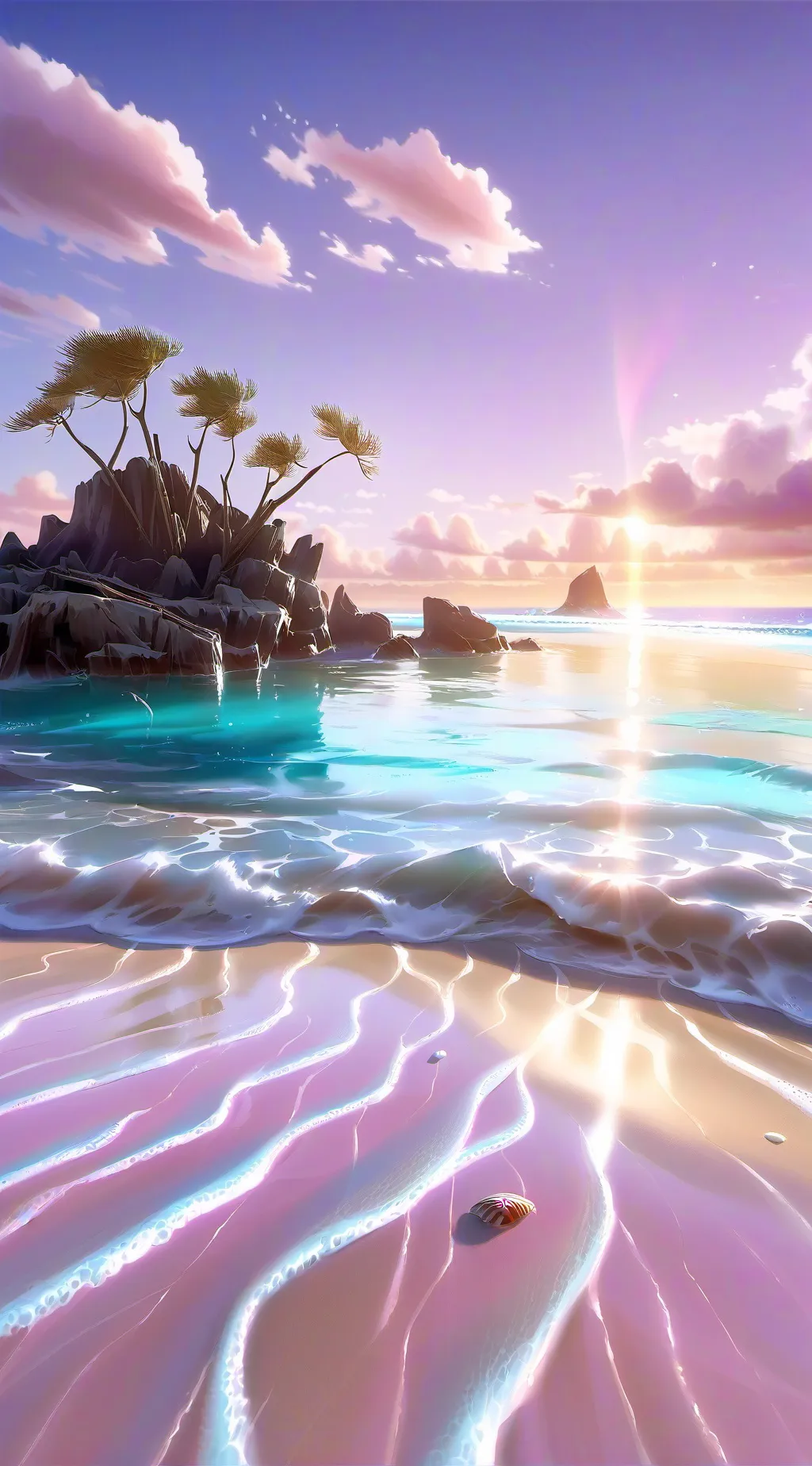 ai character: MHA beach background