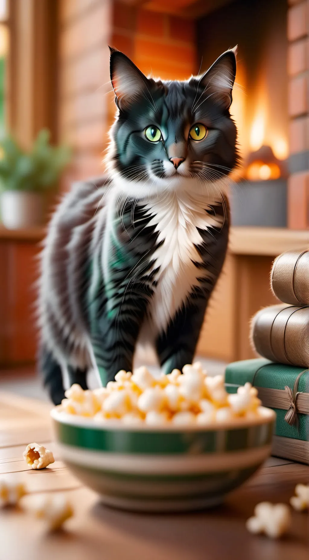 ai character: cat background