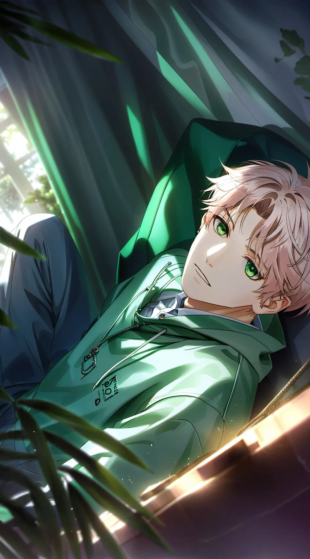 ai character: Femboy in a dorm background