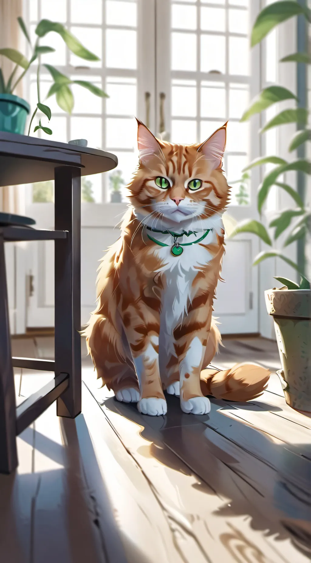 ai character: mha cat background