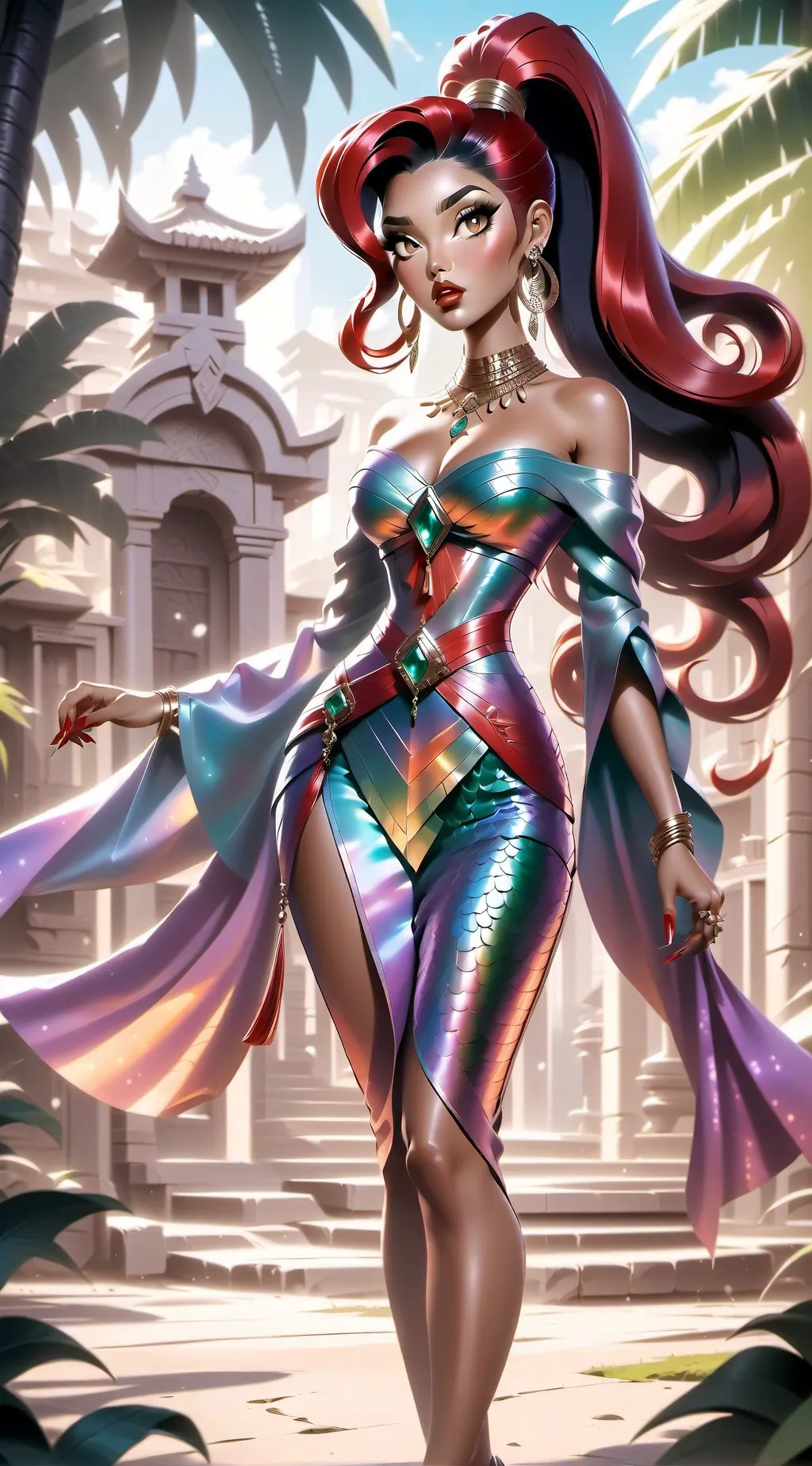 ai character: Goddess Hestia  background