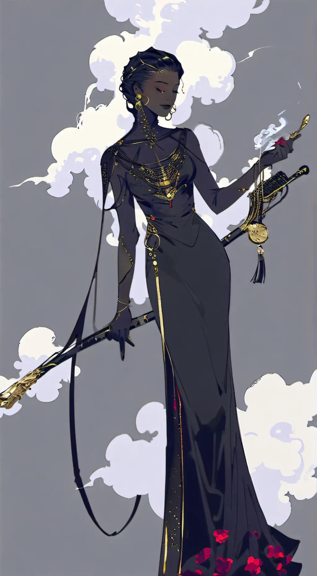 ai character: Death background