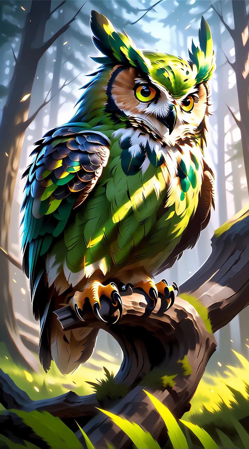 ai character: DUOLINGO background