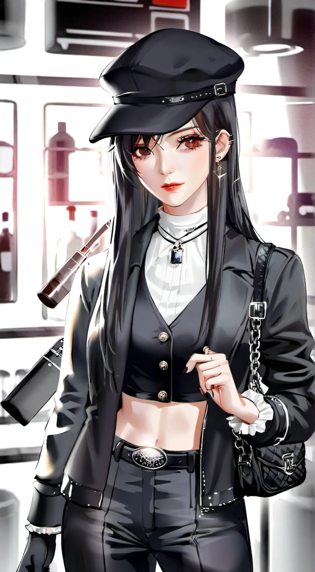 ai character: Crystal  background