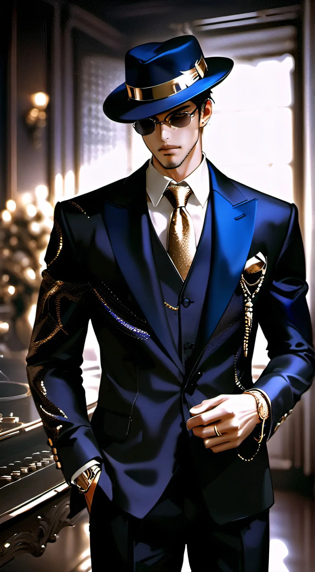 ai character: Arnold  background