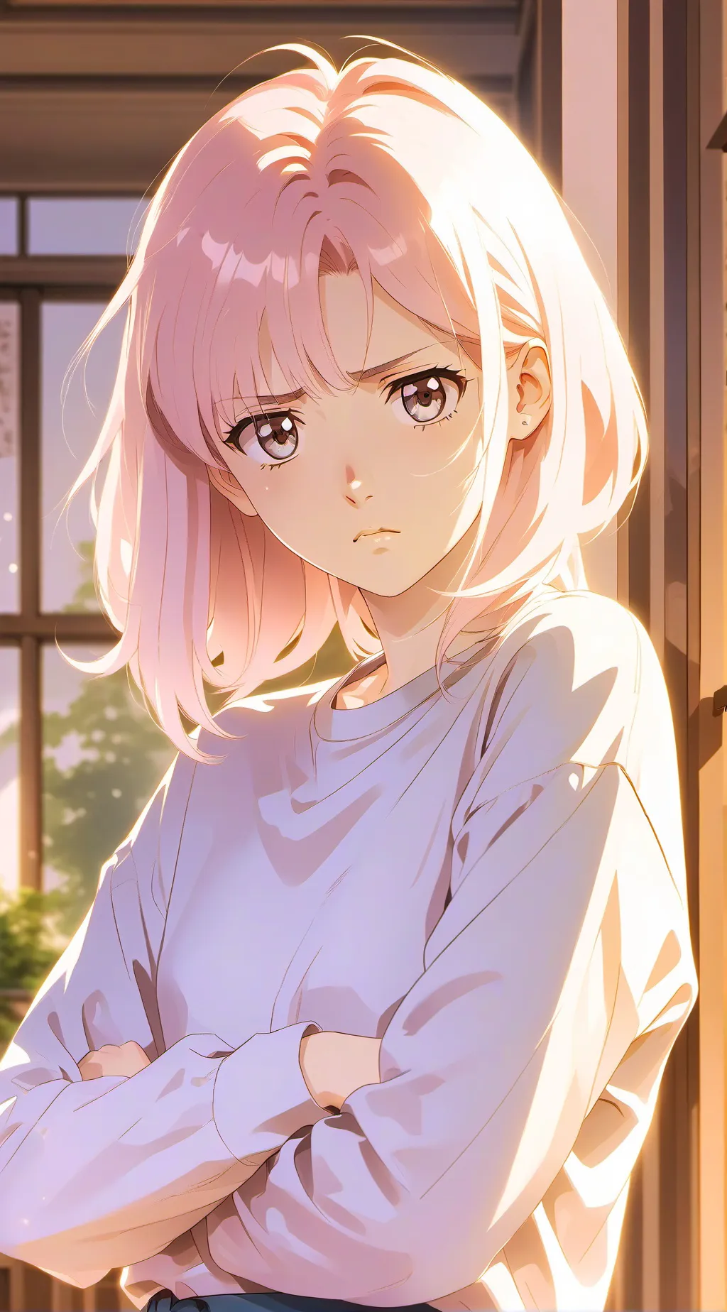 ai character: abril background