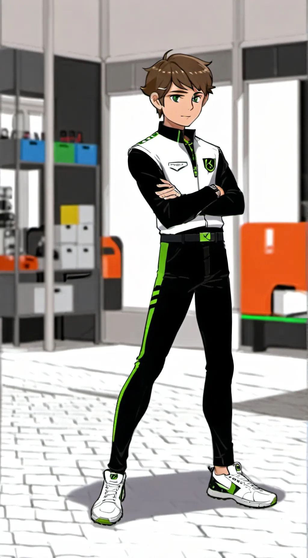 ai character: Ben 10 cb with #1 background