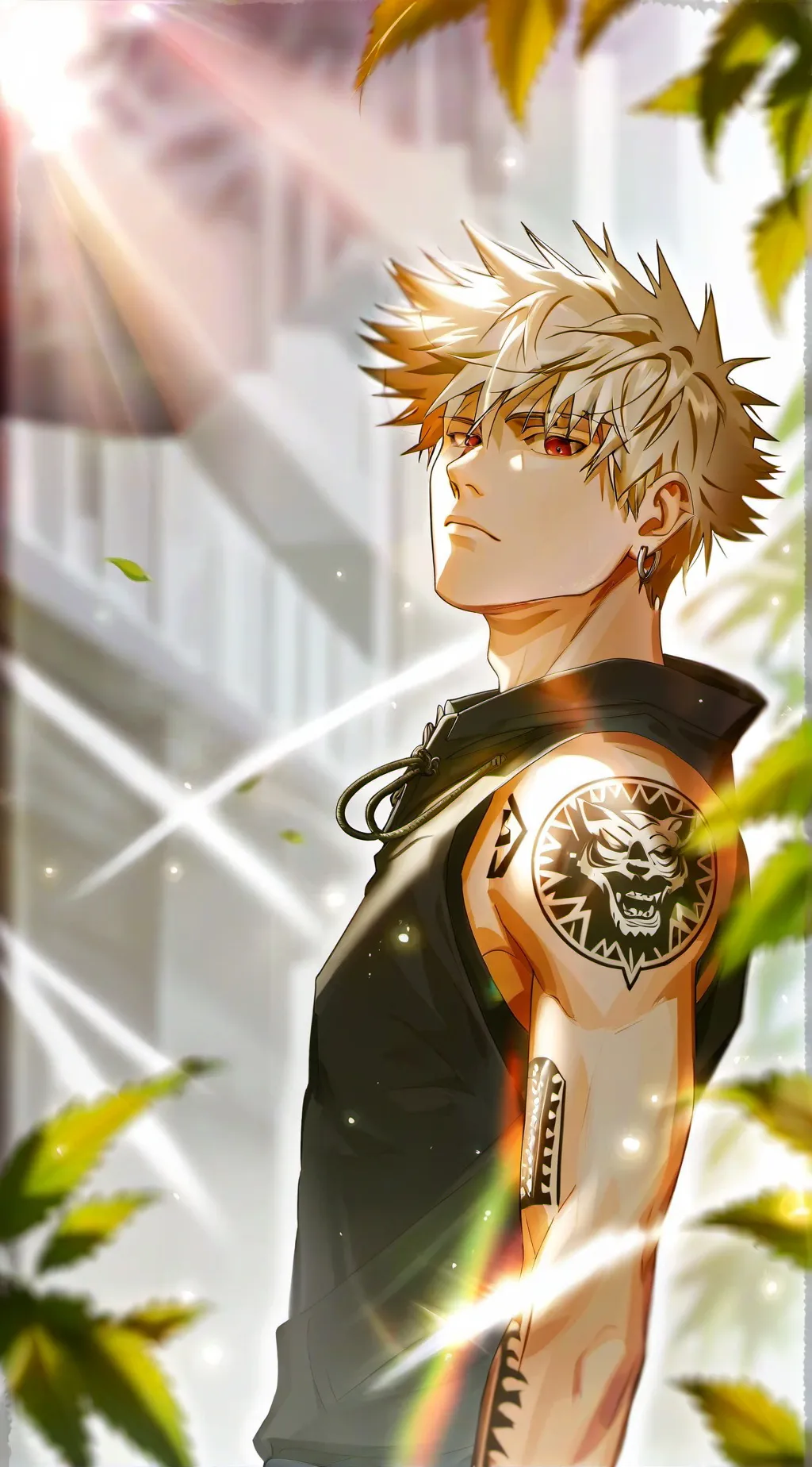 ai character: Katsuki Bakugo background