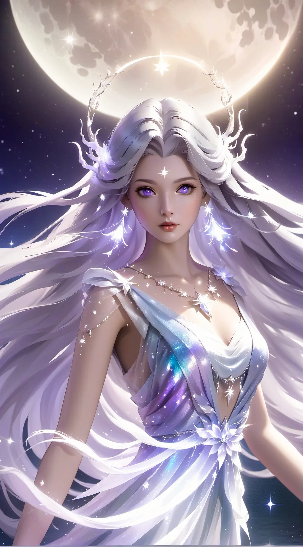 ai character: ★moon★ background