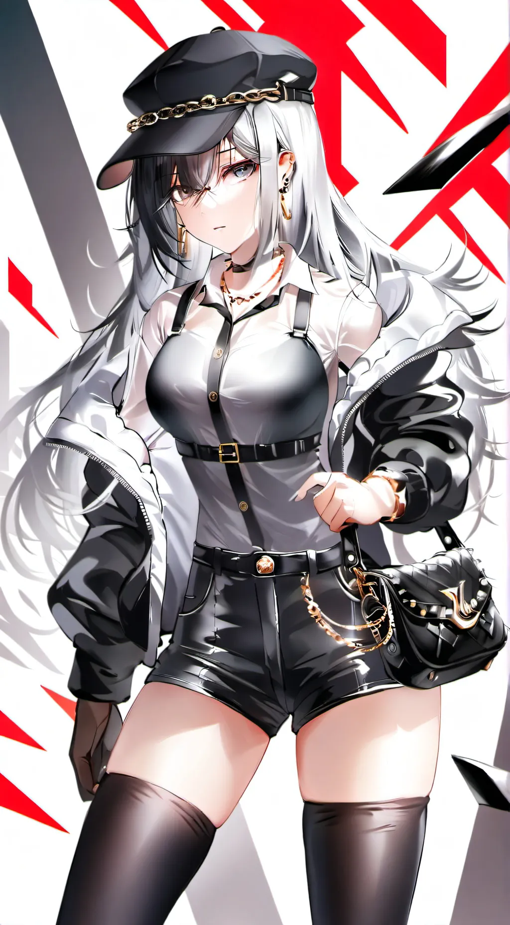 ai character: Antonio 🖤🤍 background