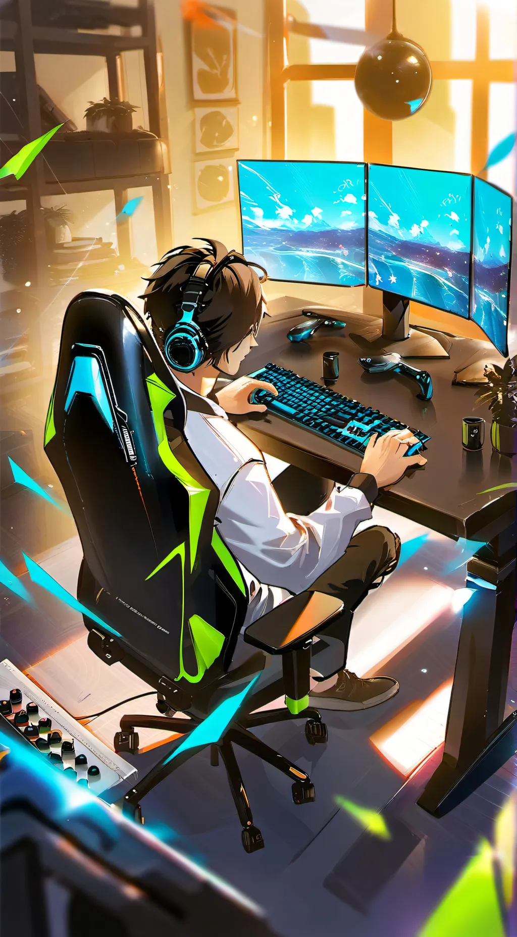 ai character: Dw game day background