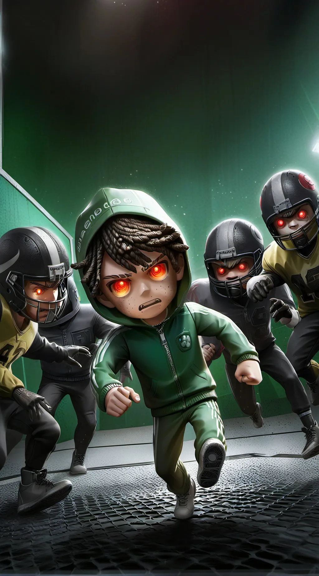 ai character: Squid game secret  background