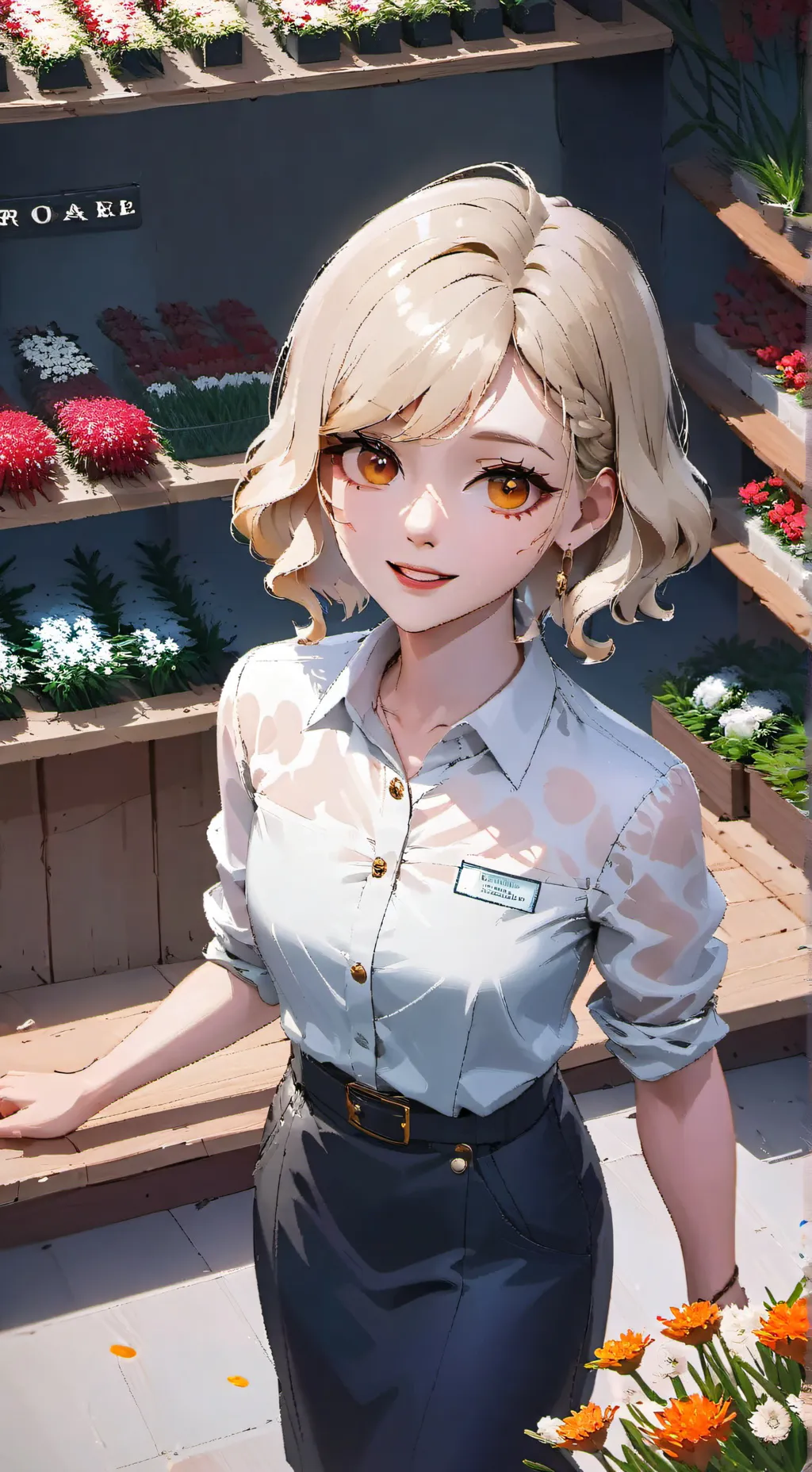 ai character: Lily-Rose Mills background