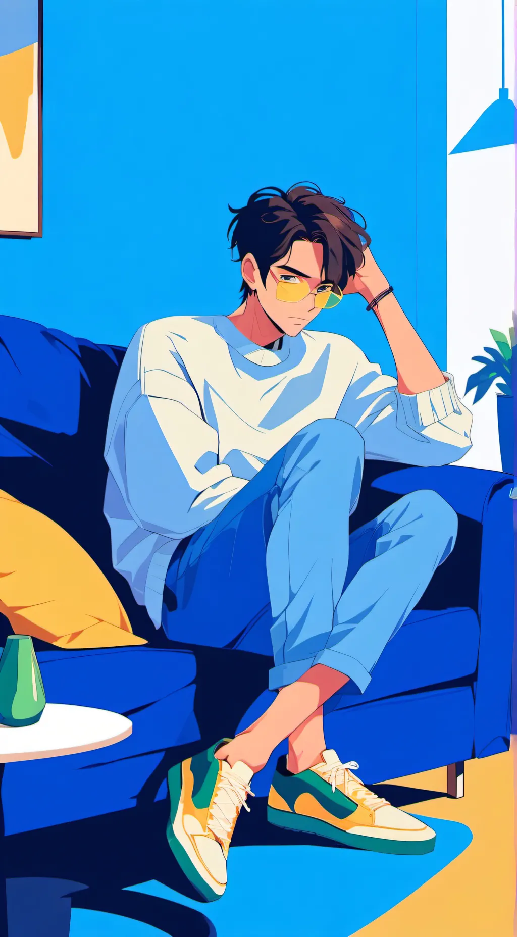 ai character: Tyler Triatini background