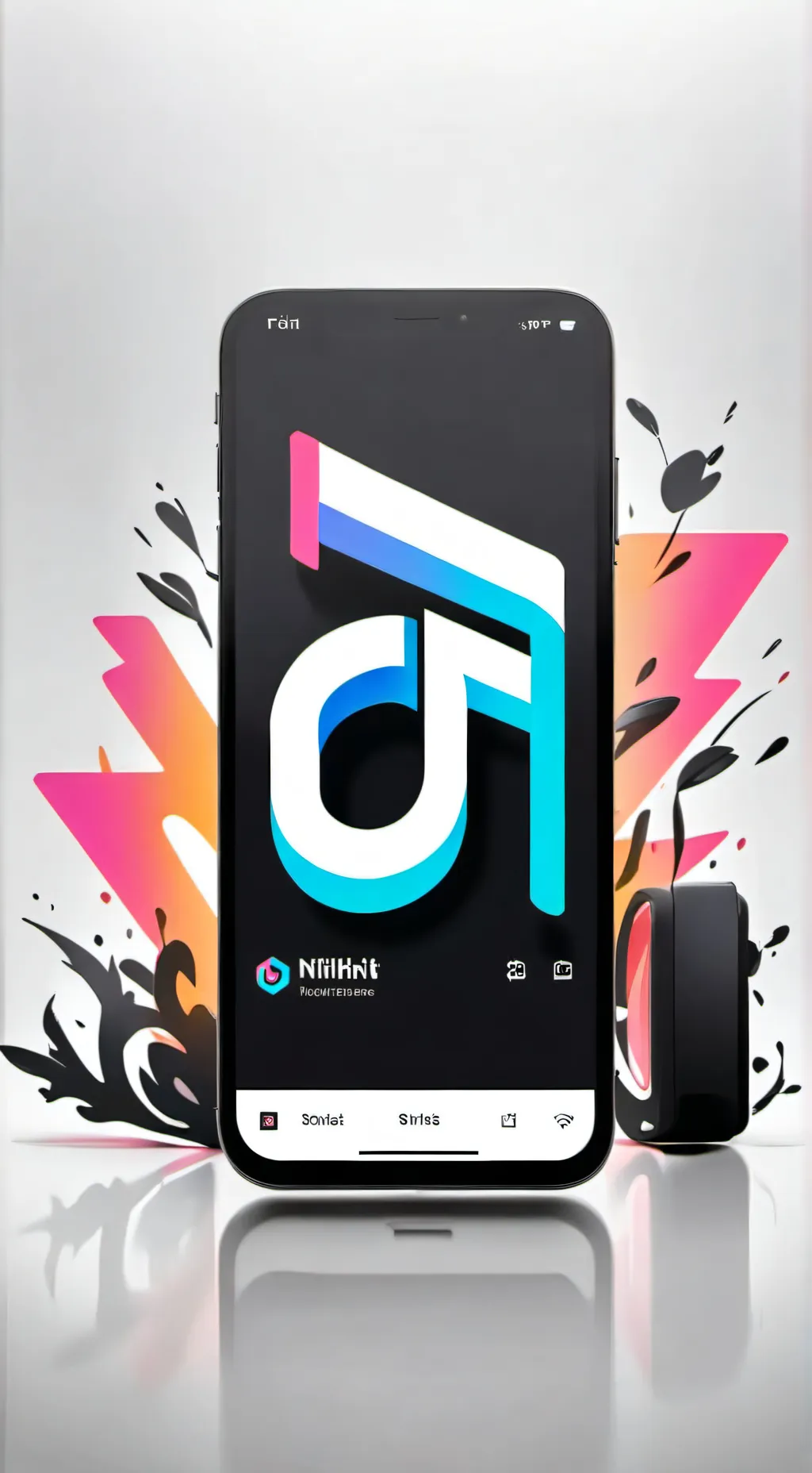 ai character: Social media (mine background