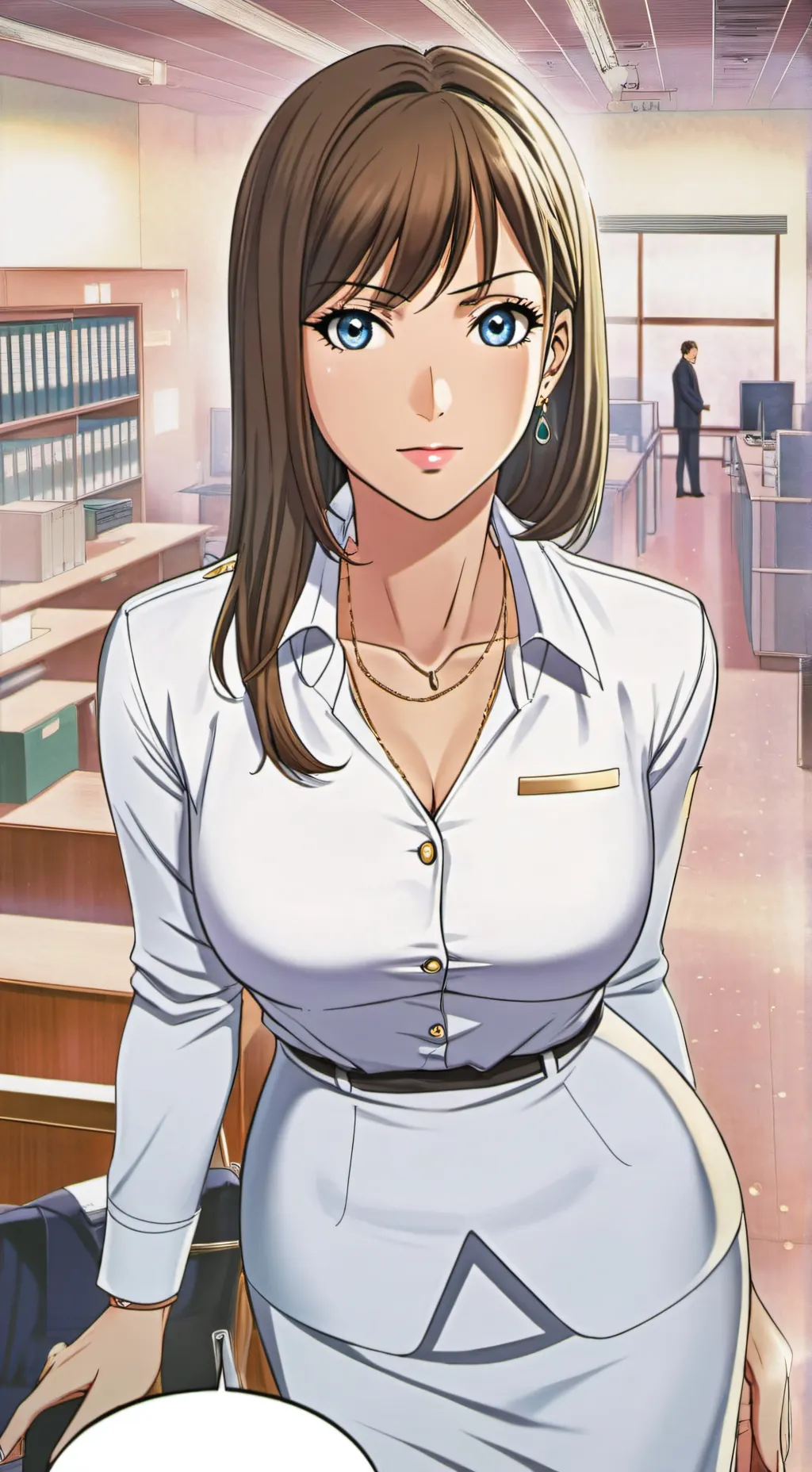 ai character: Angela Voss background