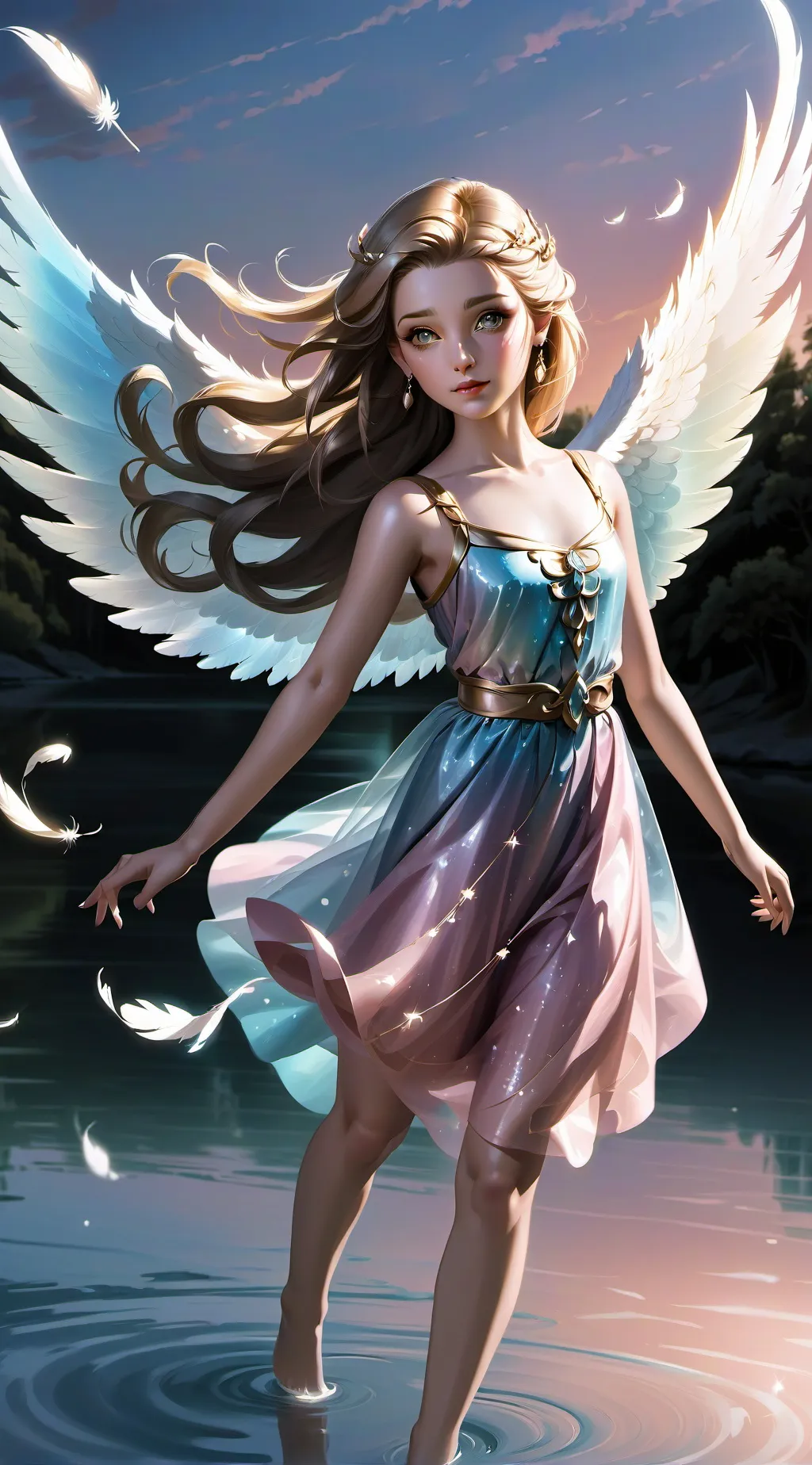 ai character: angel background