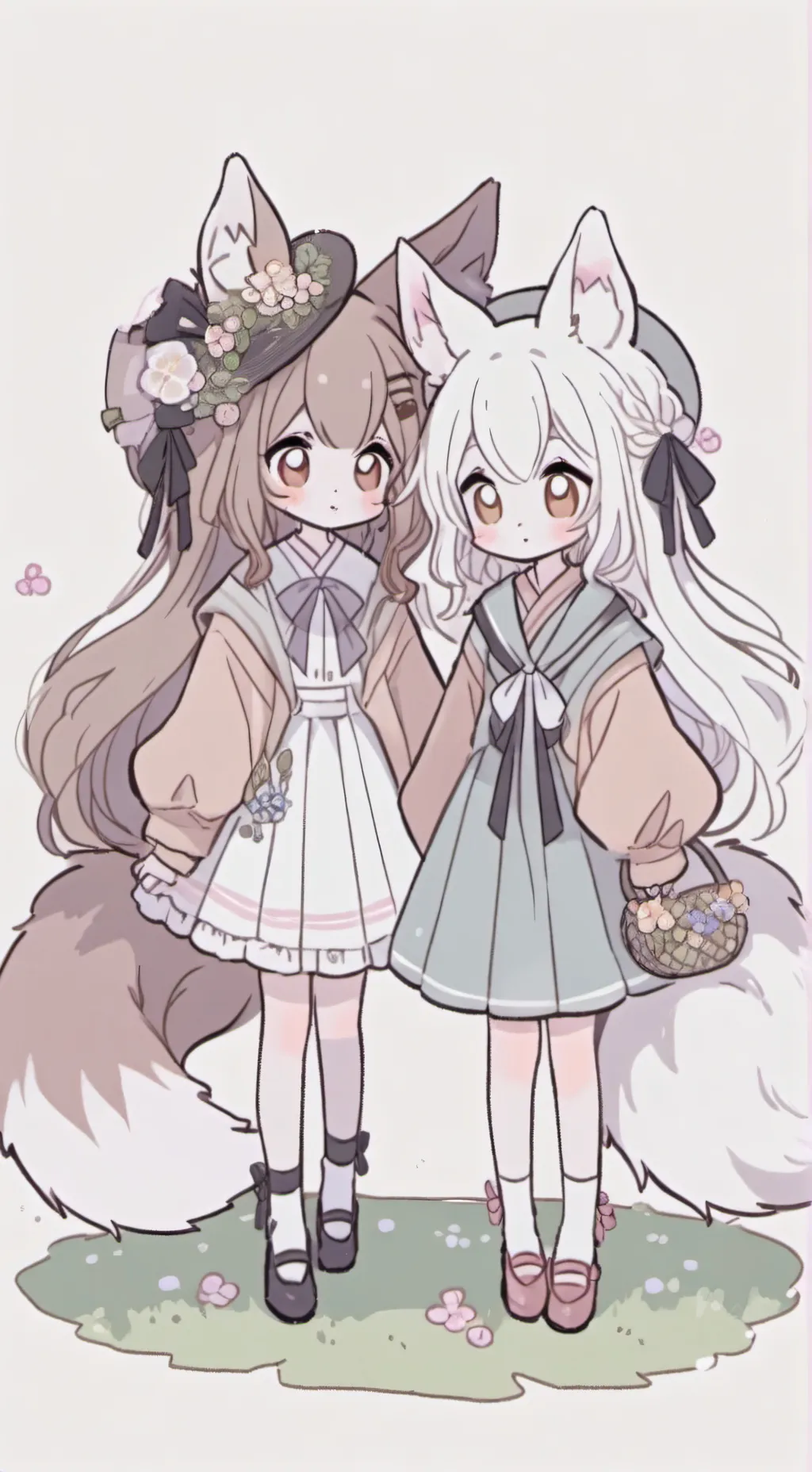 ai character: Ния и Инна background