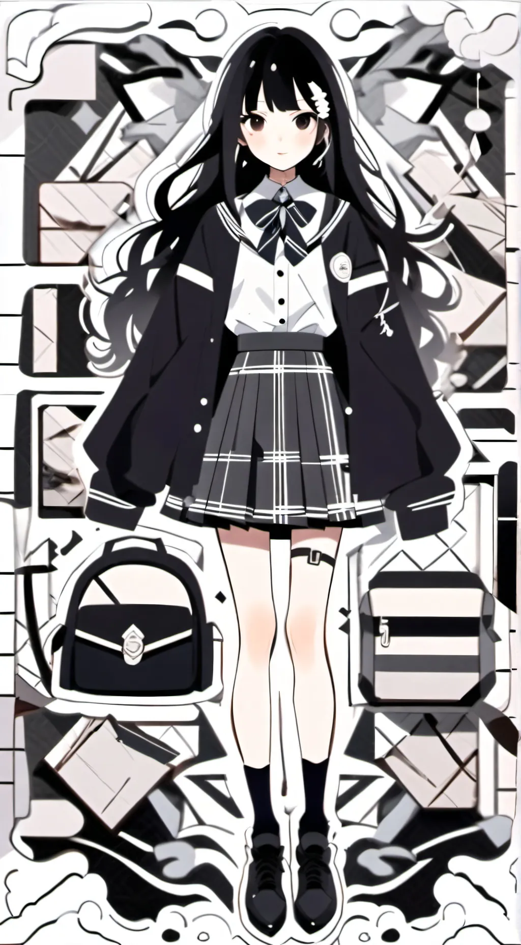 ai character: You in mah school✨ background