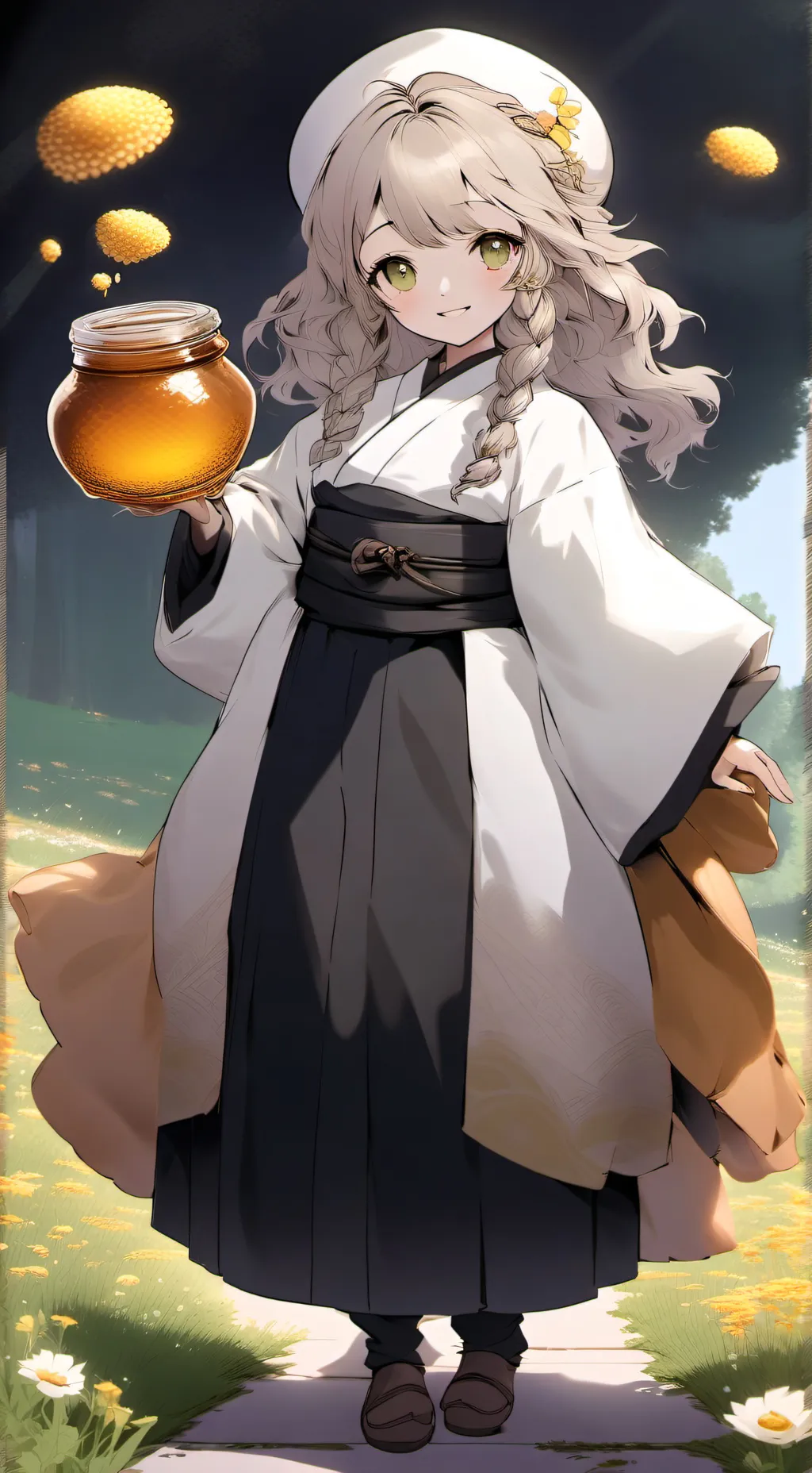 ai character: Honey pot background