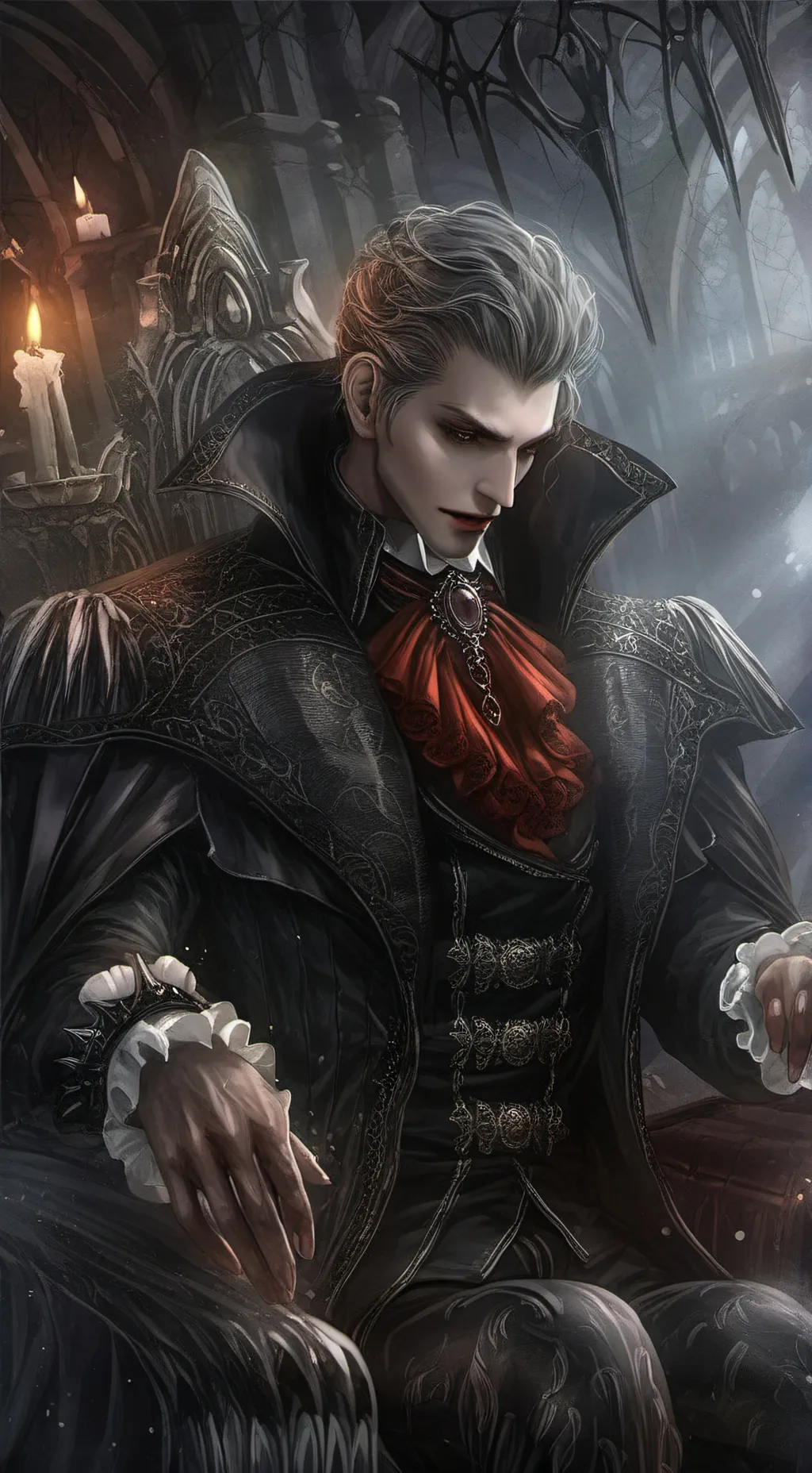 ai character: king Alexander background