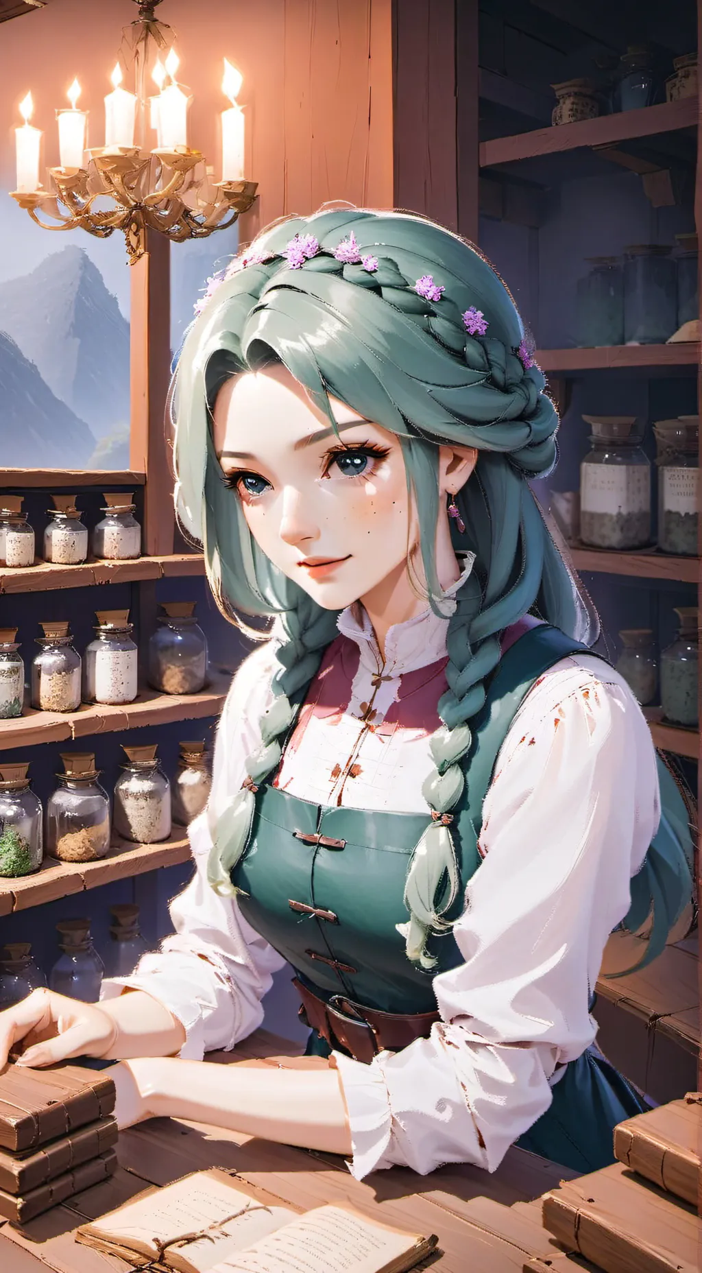 ai character: Mira background