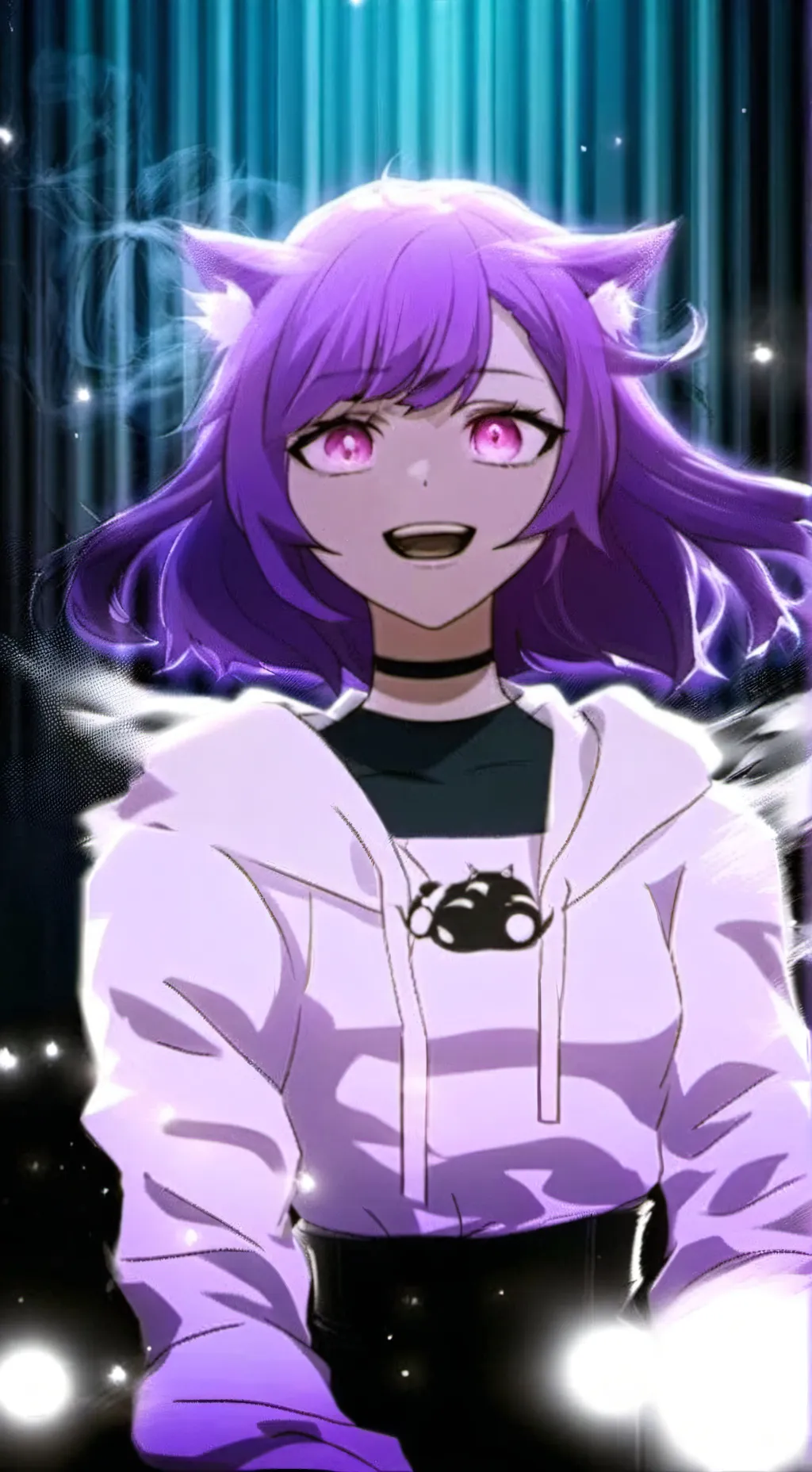 ai character: 💜Moon🌙 background