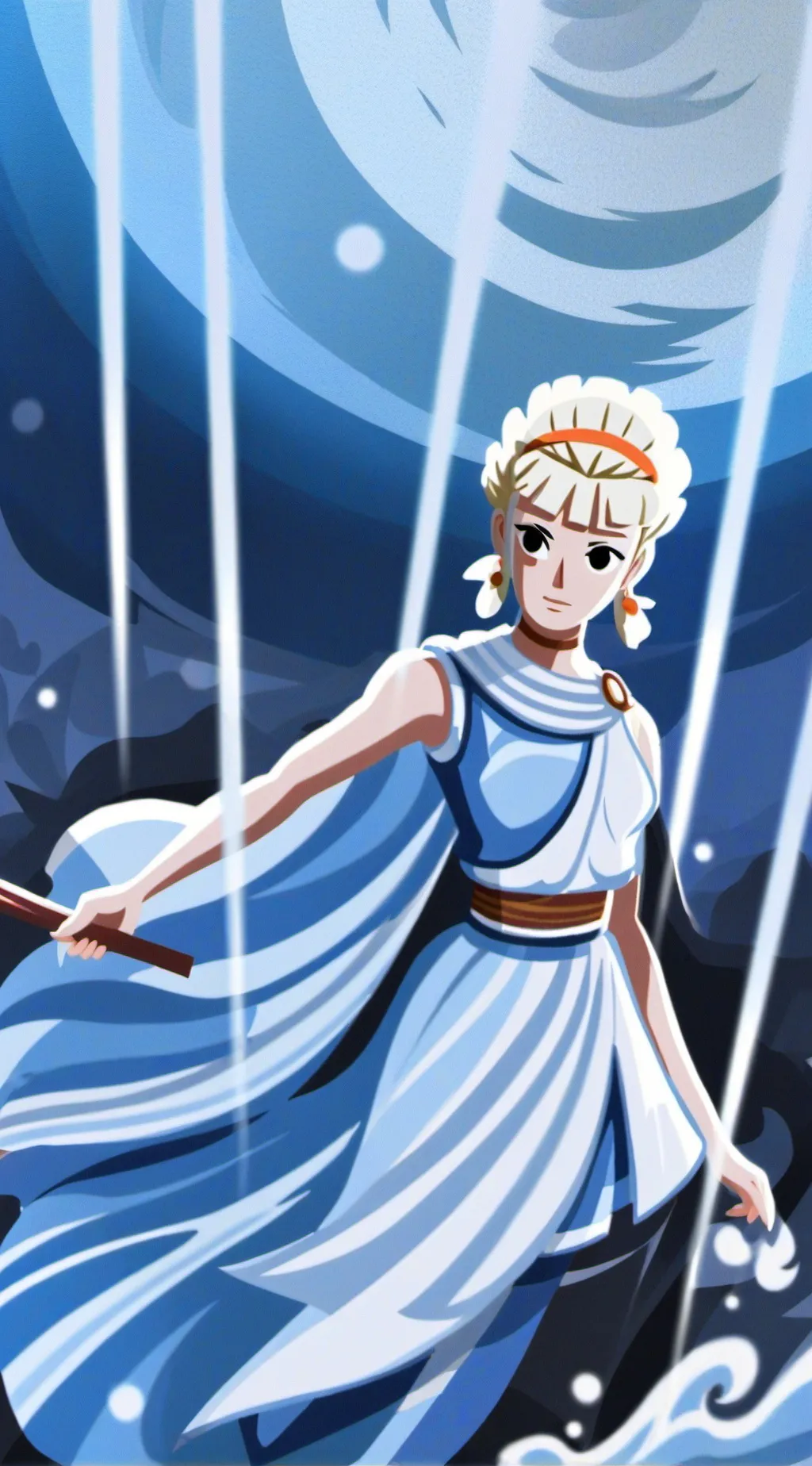 ai character: Toga background