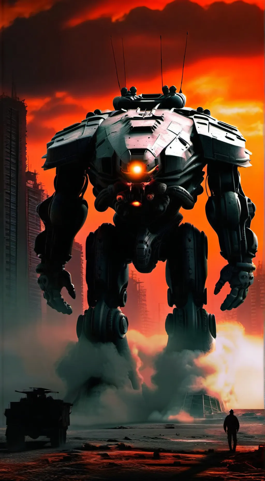 ai character: tanque avanzado  background