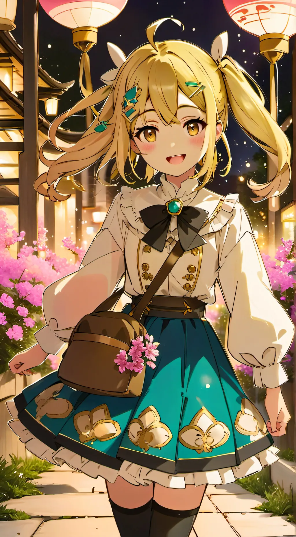 ai character: La media manzana background