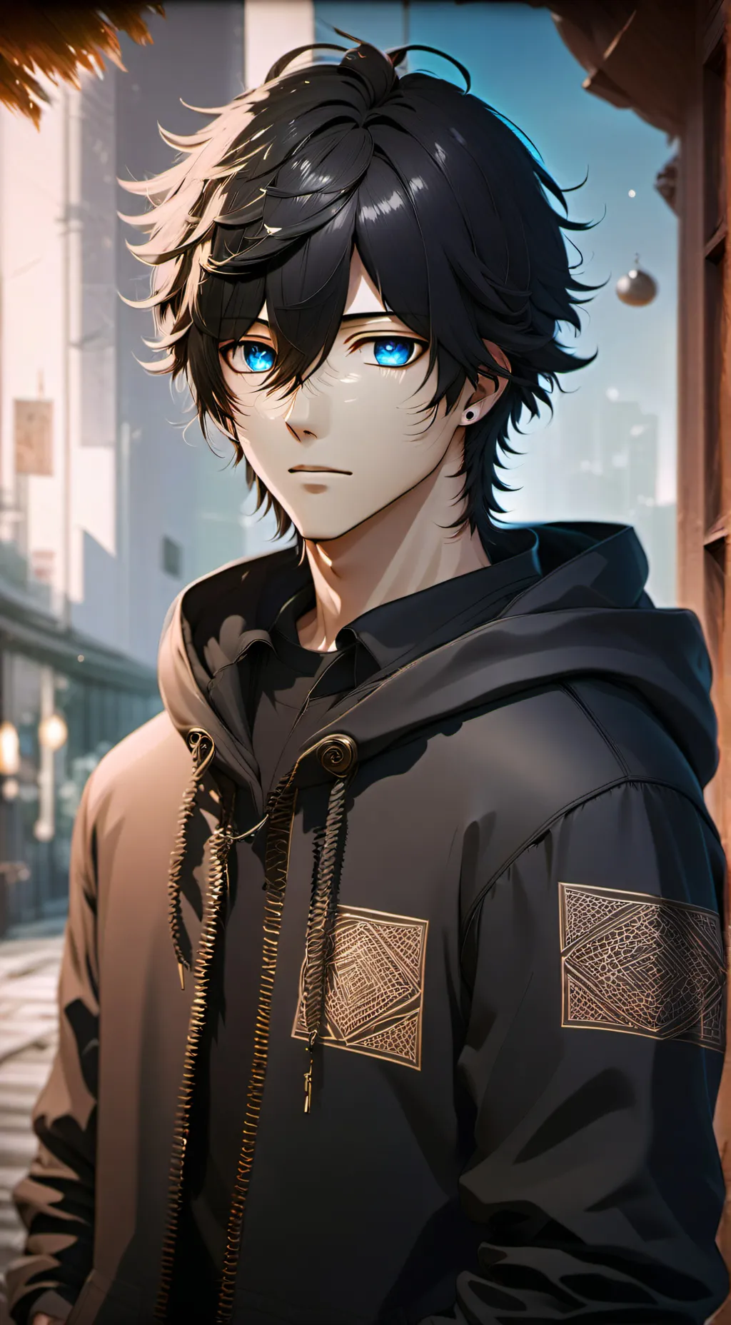 ai character: Focus background