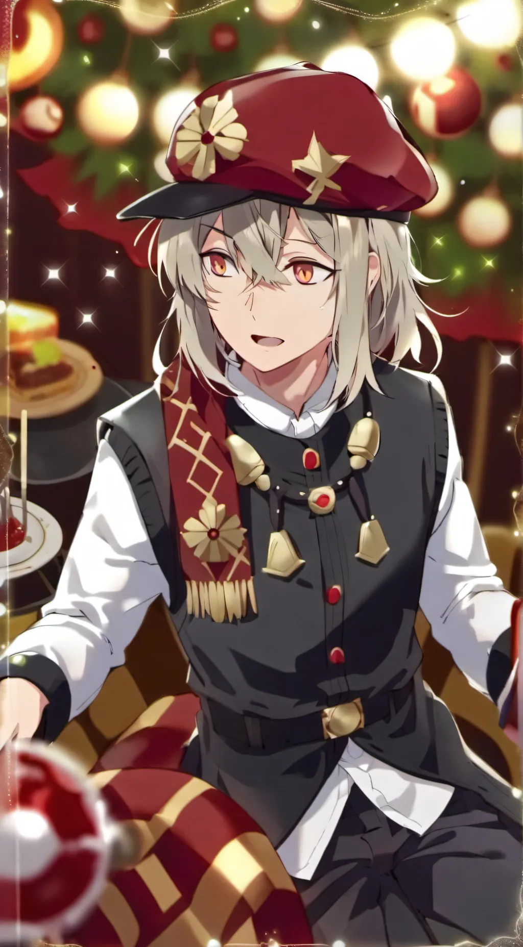 ai character: wall stucky background