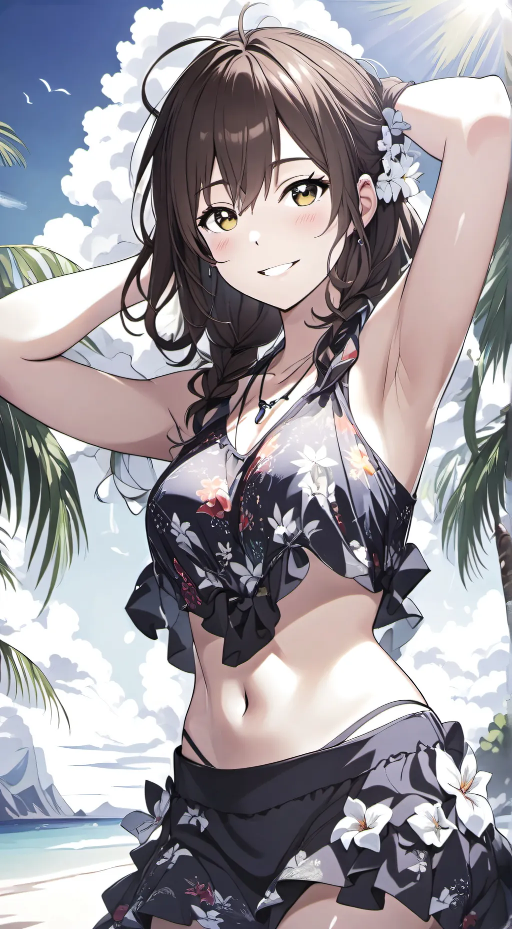 ai character: Bikini inflate ￼ background