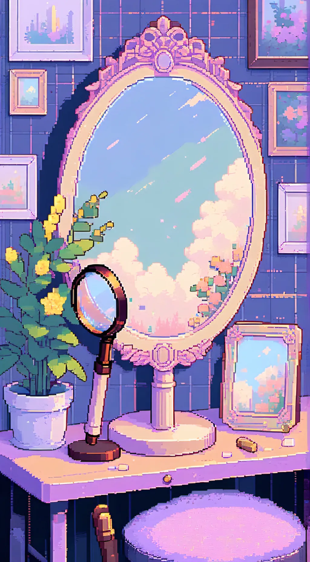 ai character: Glisten × rodger background