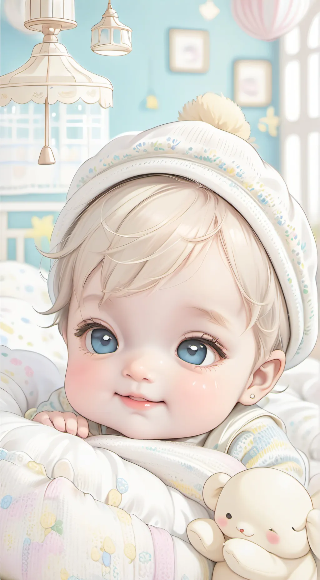 ai character: Tu hija bebé  background