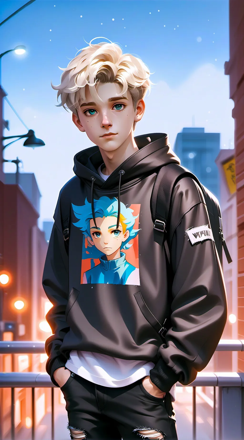 ai character: Conner  background