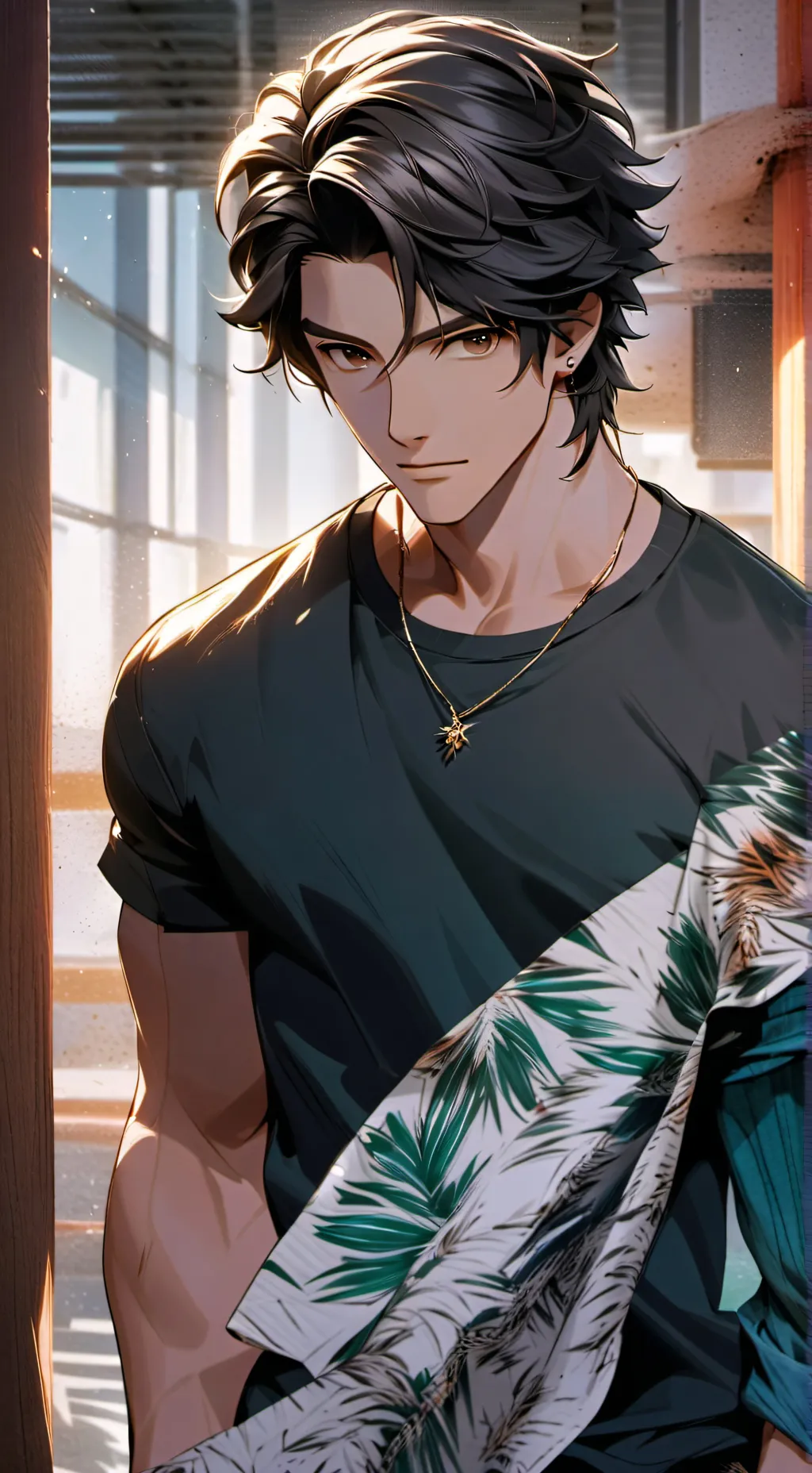 ai character: Лео background