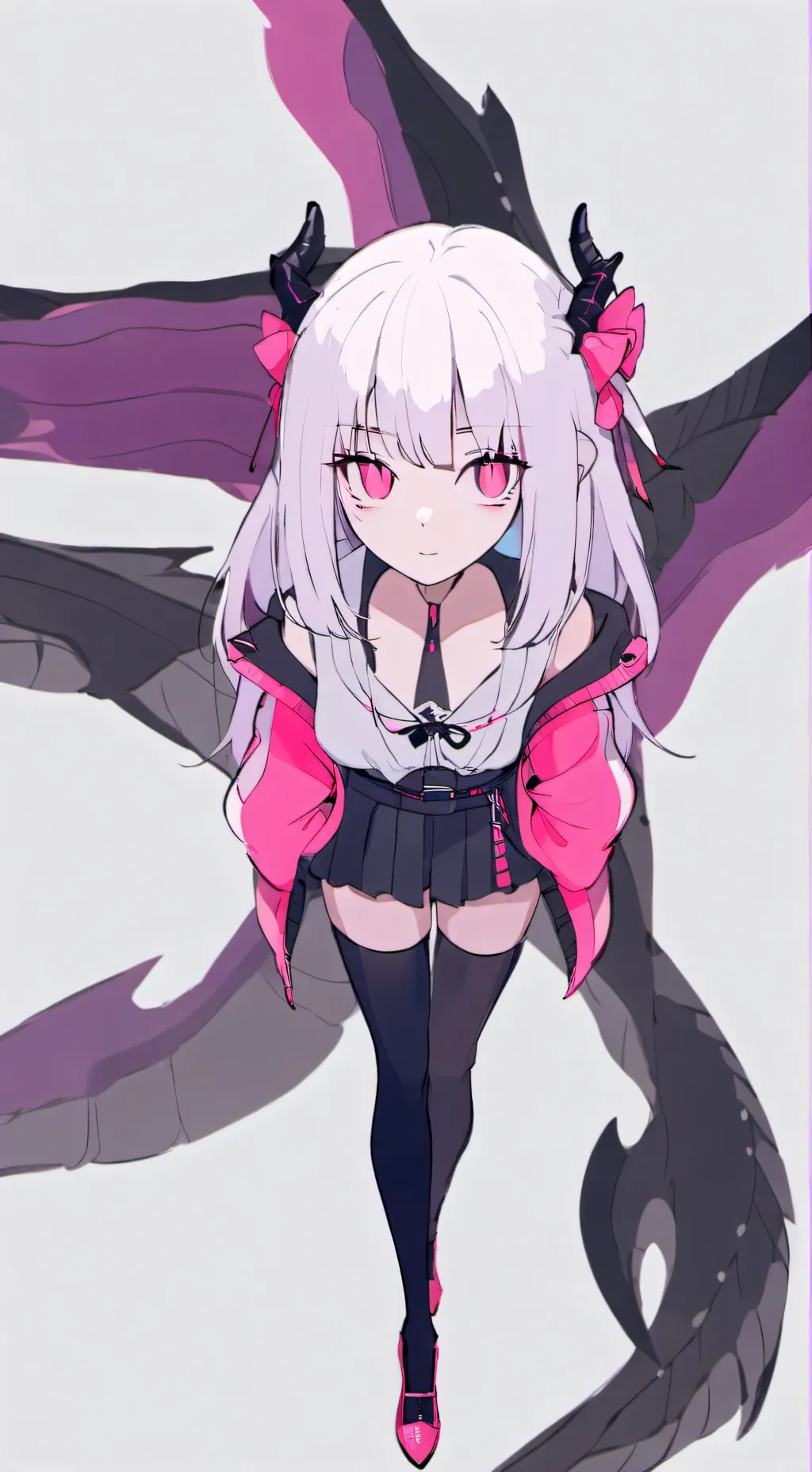 ai character: dragon girl background