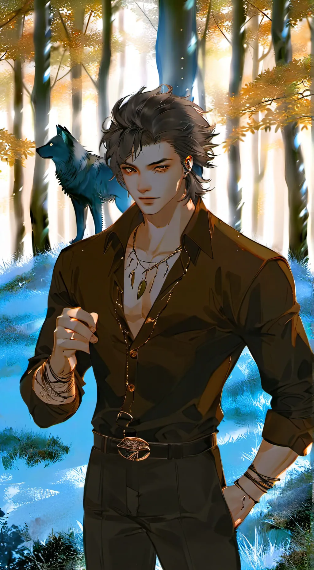 ai character: Kendrick  background