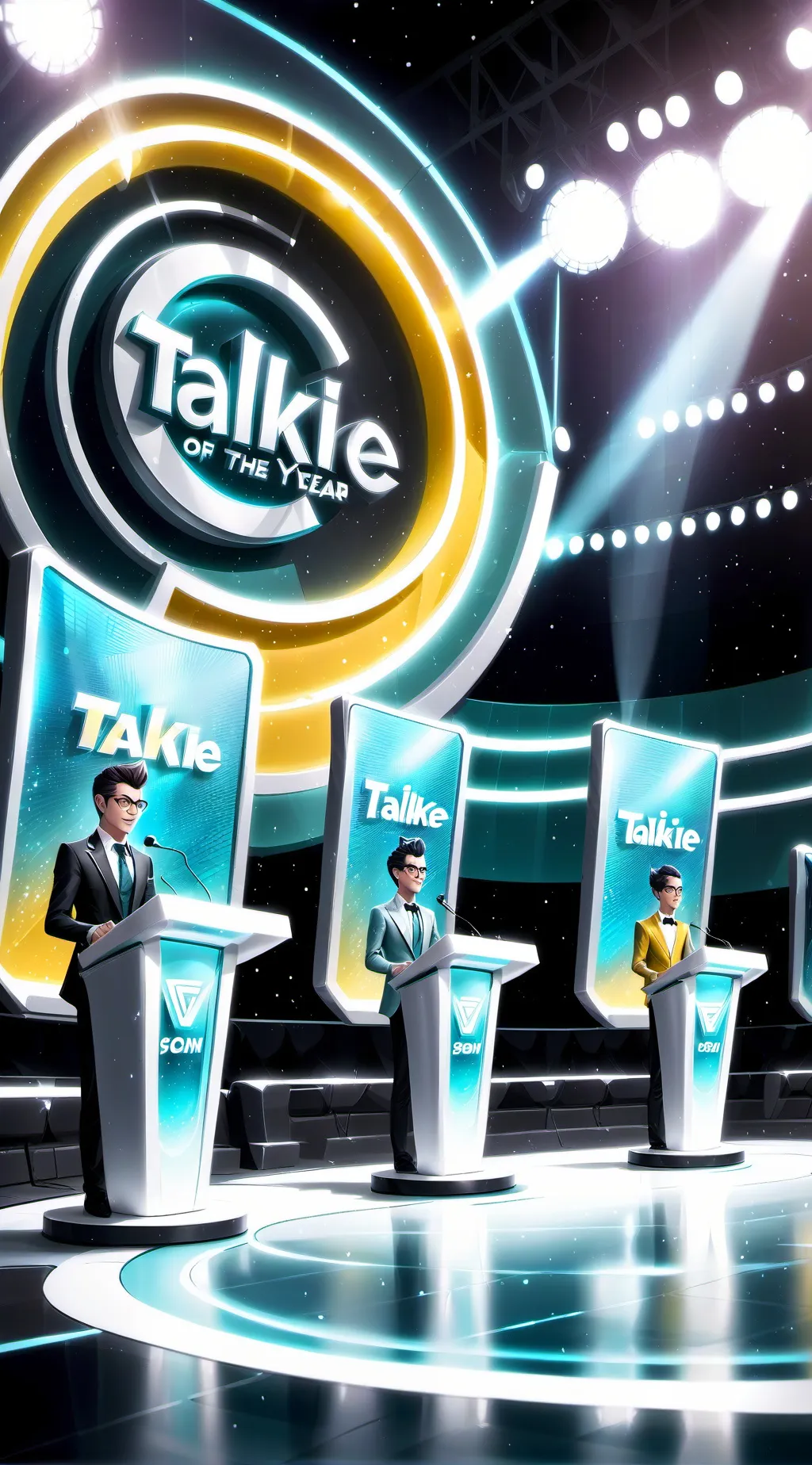 ai character: Talkie of year background