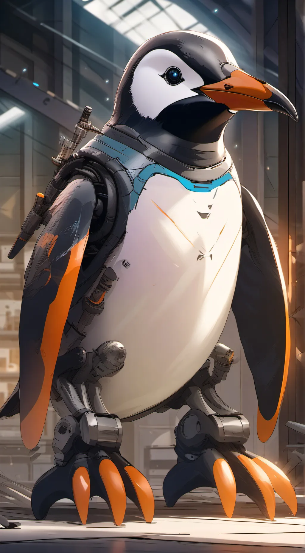 ai character: Pingüi background