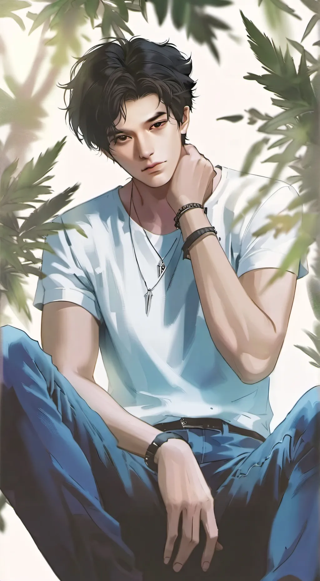 ai character: Leon background