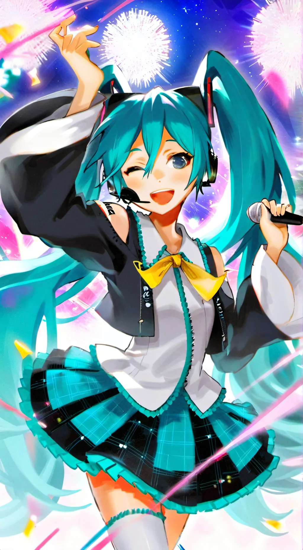 ai character: Miku  background
