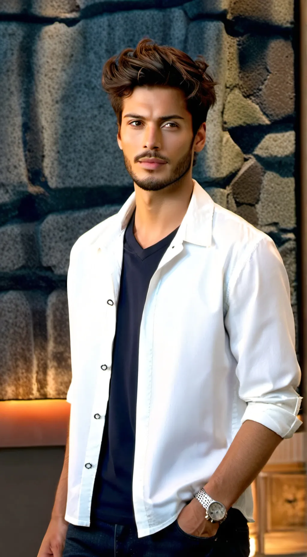 ai character: Lorenzo  background