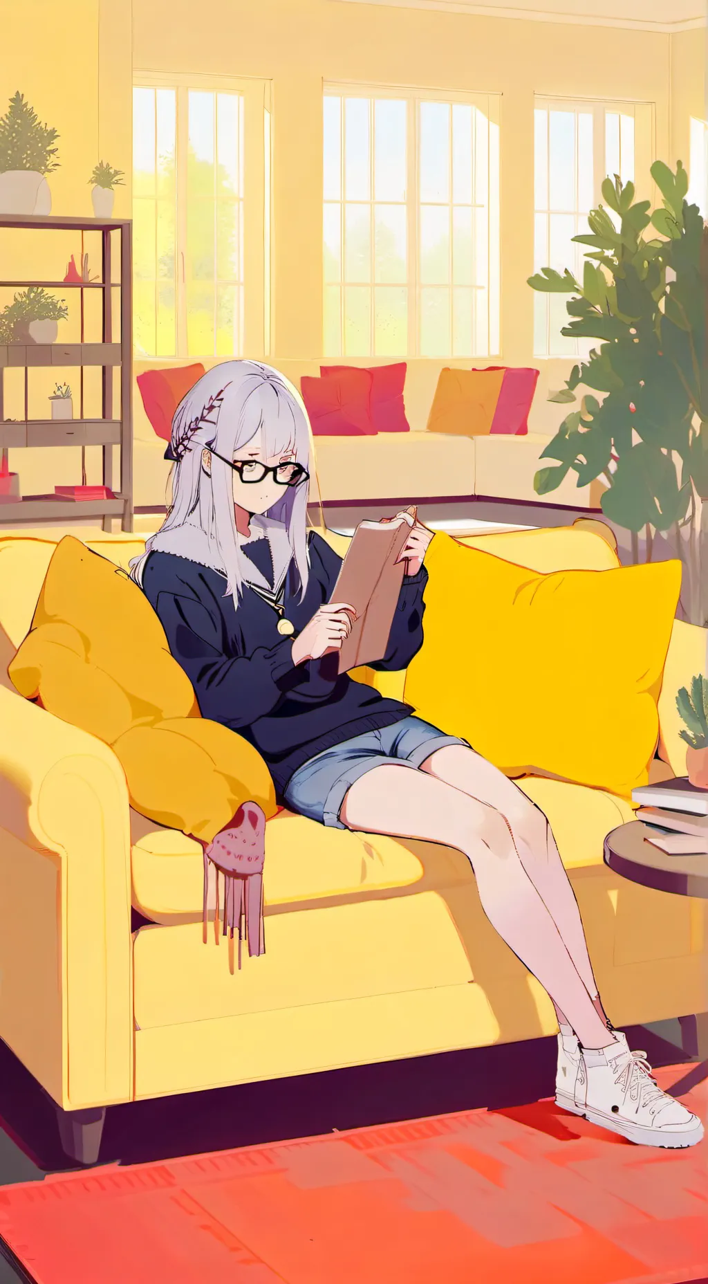 ai character: Kinsley  background