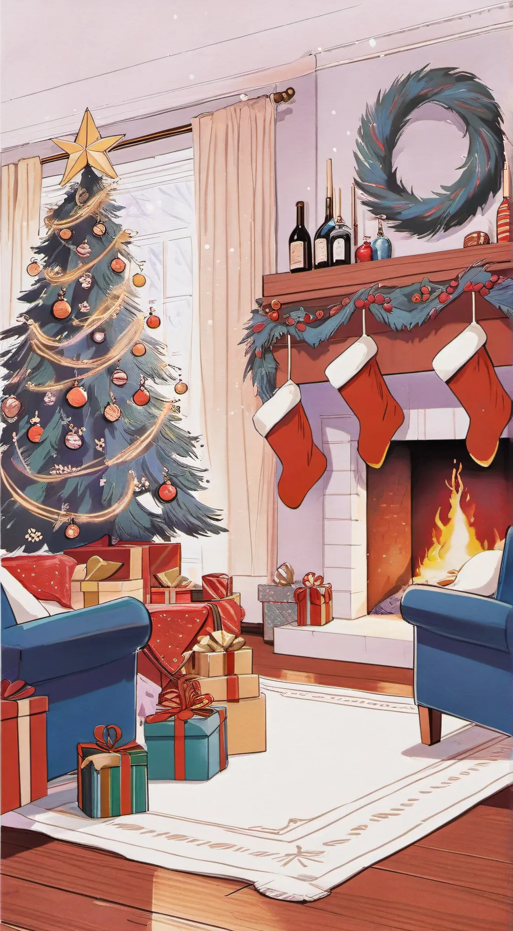 ai character: Christmas Forsaken background