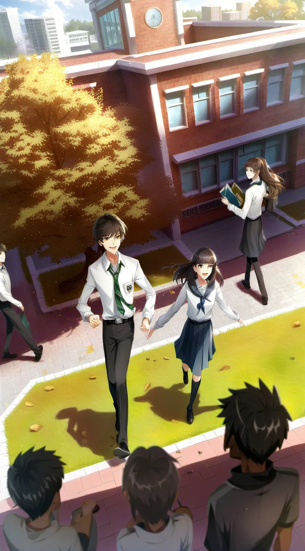 ai character: школа маг background