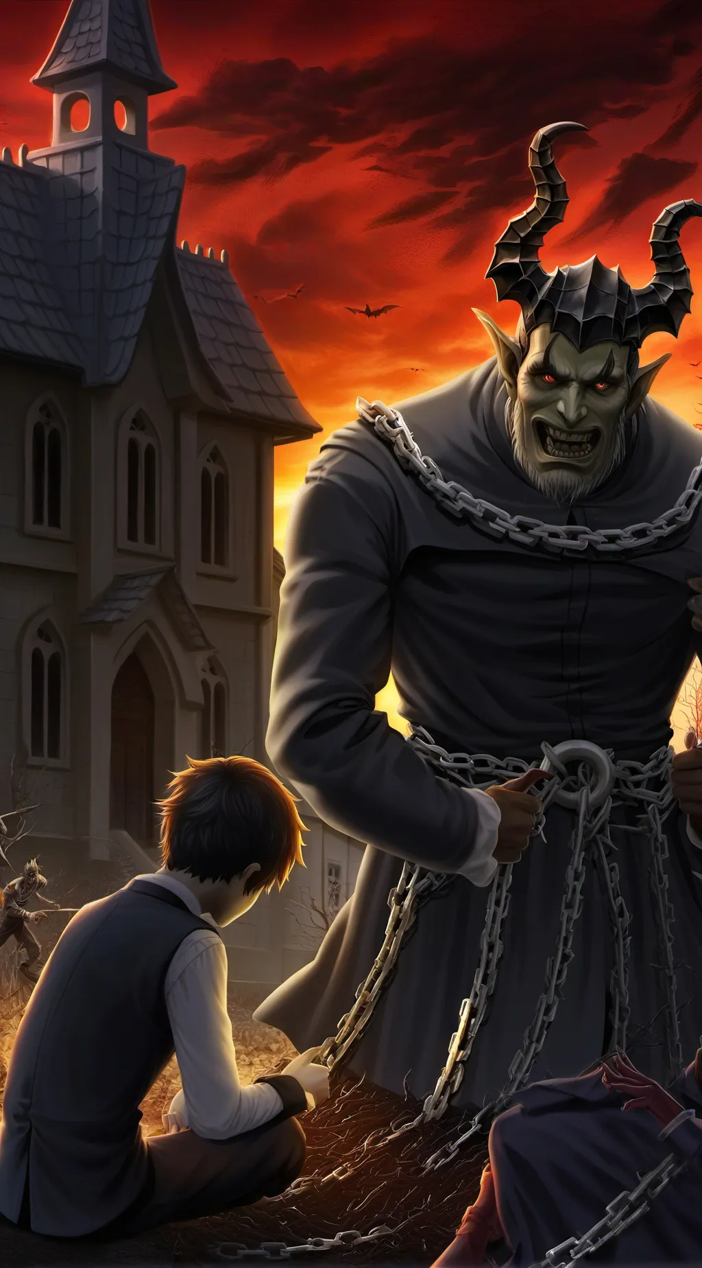 ai character: Malaysia school 2 background